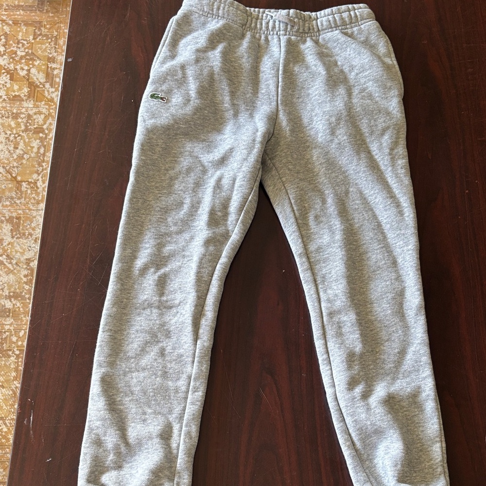 Lacoste Kids Light Gray Joggers
